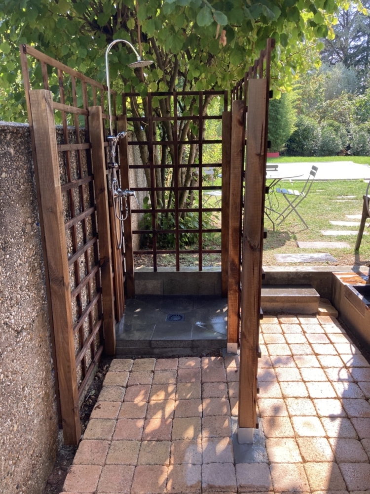 Création d'une douche extérieur