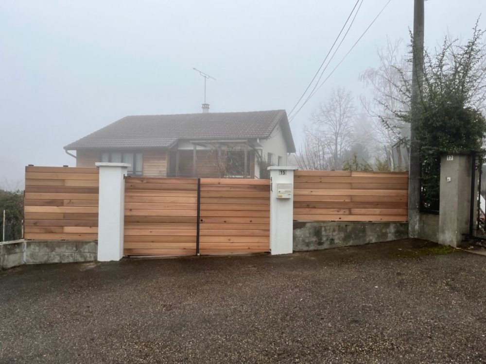 Habillage portail et clôture